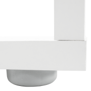 PC stôl, biela/betón, NOE NEW