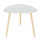 Príručný stolík, biela/drevo natural, TAVAS