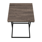 Príručný stolík, dub/čierna, KALA