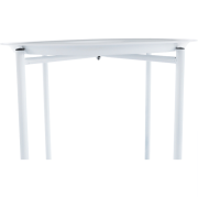 Príručný stolík s odkladacou táckou, biela, DERIN