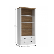 Regál R2, sosna andersen/dub lefkas, PROVANCE