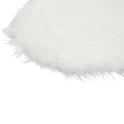 Umelá kožušina, biela, 60x90, EBONY TYP 1