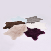 Umelá kožušina, biela, 60x90, EBONY TYP 1