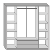 Spálňová zostava, sosna andersen/dub lefkas, PROVANCE
