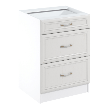 Dolná skrinka D60S3, biela/sosna Andersen, SICILIA