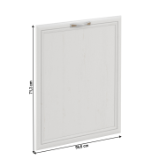 Dvierka na vstavanú umývačku riadu, 59,6x71,3, sosna Andersen, SICILIA