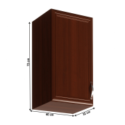 Horná skrinka G40, ľavá, orech Milano, SICILIA