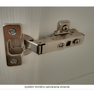 Potravinová skrinka D60P, biela/sosna andersen, pravá, PROVANCE