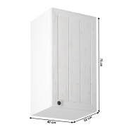 Horná skrinka G40, pravá, biela/sosna andersen, PROVANCE