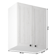 Horná skrinka G60, biela/sosna andersen, PROVANCE