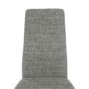 Stolička, svetlosivá látka/biely kov, COLETA NOVA