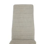 Stolička, béžová látka/biely kov, COLETA NOVA