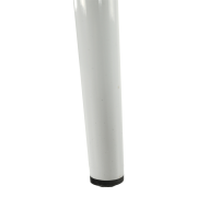 Stolička, béžová látka/biely kov, COLETA NOVA