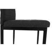 Stolička, tmavosivá látka/čierny kov, COLETA NOVA