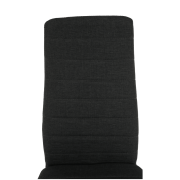 Stolička, tmavosivá látka/čierny kov, COLETA NOVA