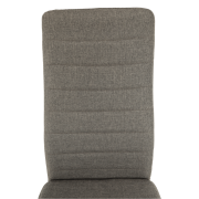 Stolička, hnedá látka/čierny kov, COLETA NOVA