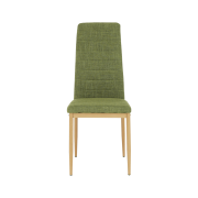 Stolička, zelená látka/buk, COLETA NOVA