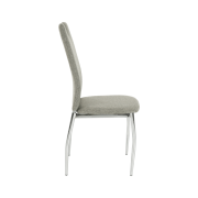 Jedálenská stolička, béžový melír/chróm, OLIVA NEW