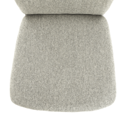 Jedálenská stolička, béžový melír/chróm, OLIVA NEW