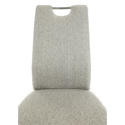 Jedálenská stolička, béžový melír/chróm, OLIVA NEW