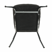 Jedálenská stolička, hnedosivá látka/chróm, OLIVA NEW