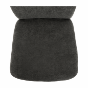 Jedálenská stolička, hnedosivá látka/chróm, OLIVA NEW