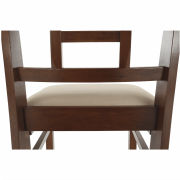 Jedálenská stolička, orech/béžová, OLEG NEW