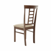 Jedálenská stolička, orech/béžová, OLEG NEW