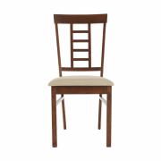 Jedálenská stolička, orech/béžová, OLEG NEW