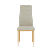 Stolička, béžová látka/buk, COLETA NOVA