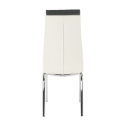 Jedálenská stolička, tmavosivá/biela, GERDA NEW