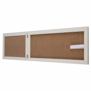 Zrkadlo, drevený rám smotanovej farby, MALKIA TYP 12