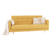 Celočalunený 3-sed, látka horčicová, AMEDIA