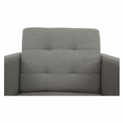 Celočalúnené kreslo, sivá látka, AMEDIA