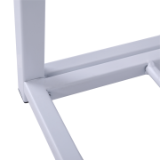 Lavica s botníkom, čierna/biela, LYROS