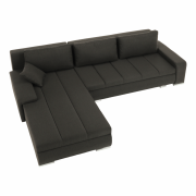 Sedacia súprava, látka hnedá, TONIKS