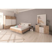 Komoda, dub wotan/biela, GABRIELA