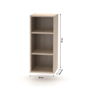 Horná otvorená skrinka, dub sonoma, NOVA PLUS NOPL-001-OH