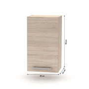 Horná skrinka, dub sonoma, NOVA PLUS NOPL-005-OH