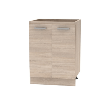 Spodná skrinka 60 2DV, dub sonoma, NOVA PLUS NOPL-057-0S
