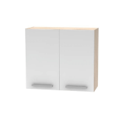 Horná  skrinka 2DV, dub sonoma/biela, NOVA PLUS NOPL-014-OH