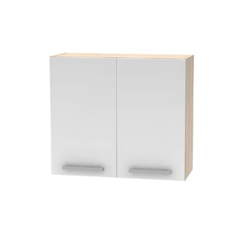Horná  skrinka 2DV, dub sonoma/biela, NOVA PLUS NOPL-014-OH