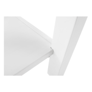 Nočný stolík, masív/biela, FOSIL