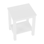 Nočný stolík, masív/biela, FOSIL