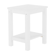 Nočný stolík, masív/biela, FOSIL