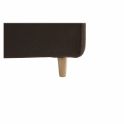 Celočalúnené kreslo, čokoládová látka, AMEDIA