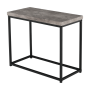 Príručný stolík, čierna/betón, TENDER