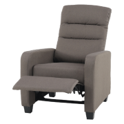 Relaxačné kreslo, hnedá,TURNER