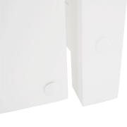 Posteľ s prístelkou, borovicové drevo, biela, 90x200, GLAMIS