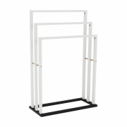 Stojan na uteráky, biela/čierna, KOMO NEW